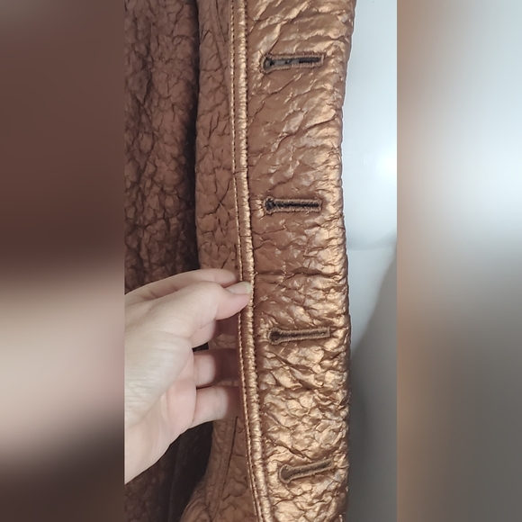 BURBERRY jacket -size 42- Metalic Cooper color -made in Italy - Picture 14 of 17